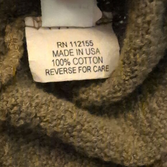 Vintage Margaret Winters‎ brown cotton textured top with rainbow stripes boho - Picture 4 of 8